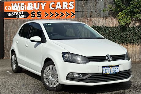 White 2015 Volkswagen Polo Hatch 66TSI TRENDLINE F