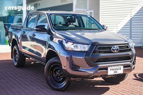 Grey 2022 Toyota Hilux Double Cab Pick Up Workmate (4X4)