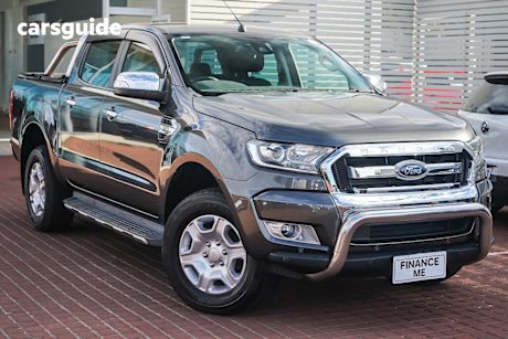 Grey 2017 Ford Ranger Dual Cab Utility Xlt 3.2 (4X4)