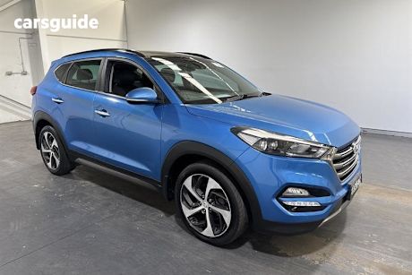 Blue 2015 Hyundai Tucson Wagon Highlander (Awd)
