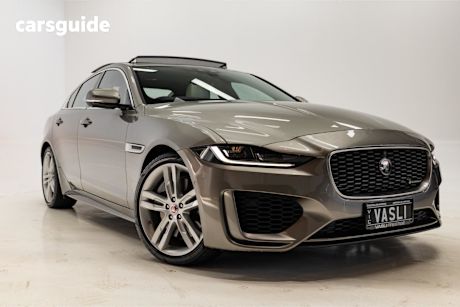 Silver 2019 Jaguar XE Sedan P300 R-DYNAMIC SE R