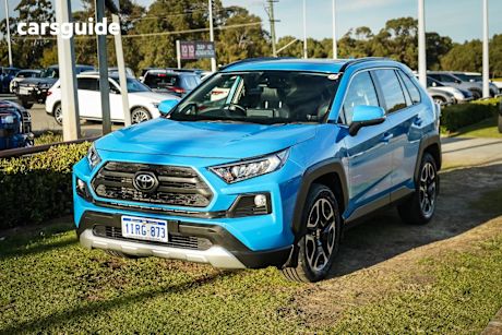 Blue 2019 Toyota RAV4 Wagon Edge Awd