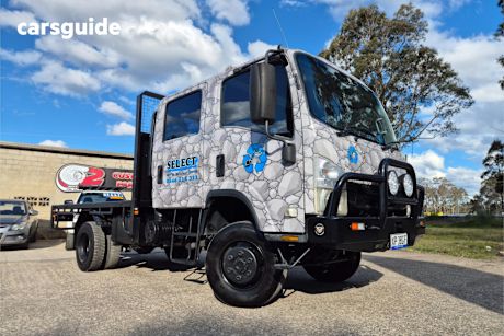 Grey 2007 Isuzu N Series Ute Tray NPS 300 4X4