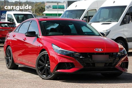 Red 2022 Hyundai I30 Sedan N LINE PREMIUM F