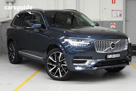 Blue 2024 Volvo XC90 Wagon Ultimate B5 Bright Mhev