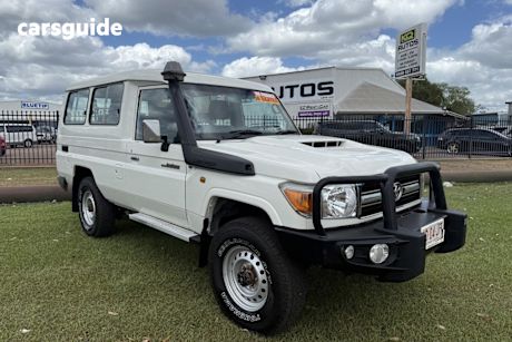 White 2017 Toyota Landcruiser Gxl (4X4) 2 Seat