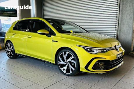 Yellow 2021 Volkswagen Golf Hatchback 110Tsi R-Line