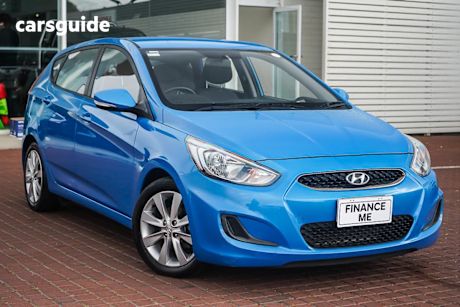 Blue 2017 Hyundai Accent Hatchback Sport