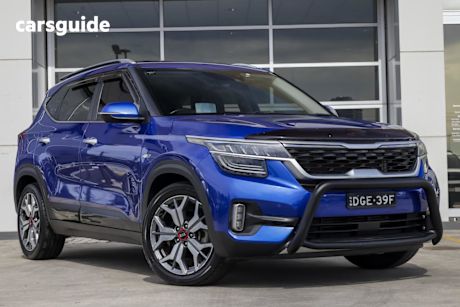 Blue 2020 Kia Seltos Wagon Gt Line (Awd)