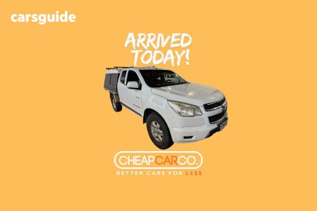 White 2013 Holden Colorado Space Cab Chassis Lx (4X4)