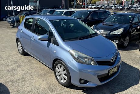 Blue 2012 Toyota Yaris Hatchback Yrx