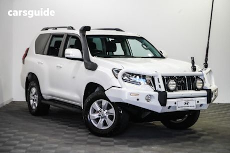 White 2020 Toyota Landcruiser Prado Wagon Gxl Flat Tailgate