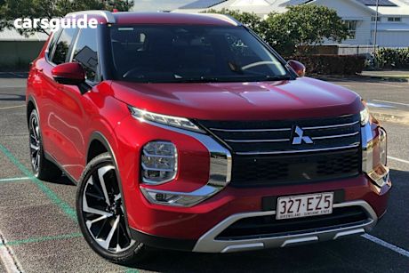 Red 2021 Mitsubishi Outlander Wagon Aspire 7 Seat (Awd)