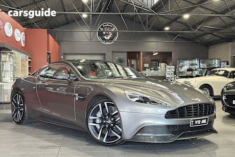 Silver 2014 Aston Martin Vanquish Coupe