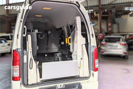 White 2017 Toyota HiAce Commercial VAN PEOPLE MOVER WELCAB