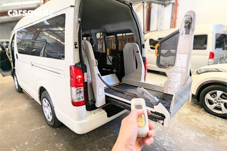 White 2018 Toyota HiAce Commercial VAN WELCAB PEOPLE MOVER