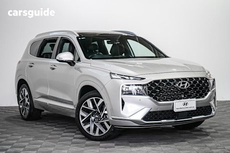 Silver 2022 Hyundai Santa FE Wagon Highlander Crdi (Awd)