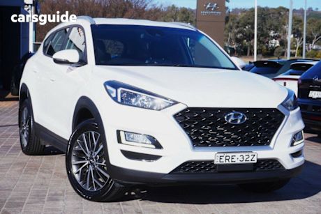 White 2020 Hyundai Tucson Wagon Active X (2Wd) Black Int