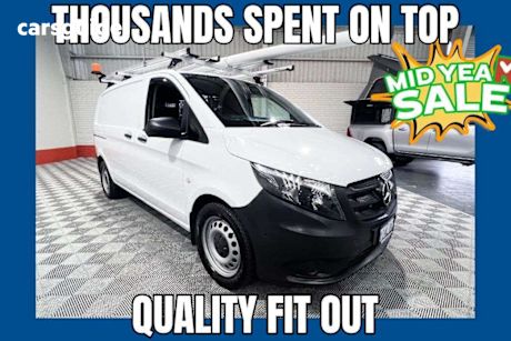 White 2019 Mercedes-Benz Vito Van 114 Cdi Lwb