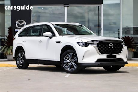 White 2025 Mazda CX-80 Wagon G40E Touring