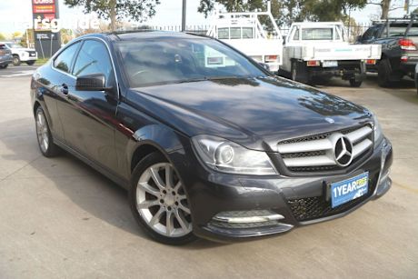 Black 2012 Mercedes-Benz C180 Coupe Be