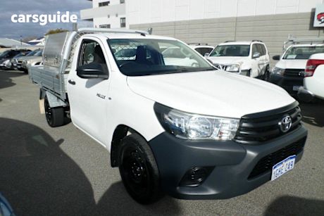 White 2017 Toyota Hilux Cab Chassis Workmate