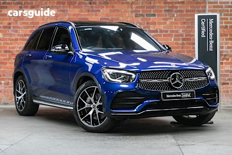 Blue 2022 Mercedes-Benz GLC-Class SUV GLC300 4WD
