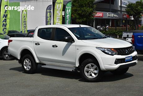 White 2017 Mitsubishi Triton Ute Tray GLX+ 4X4