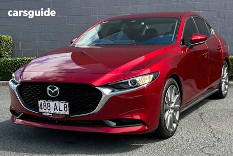 Red 2020 Mazda 3 Sedan G20 Touring