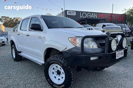 White 2006 Toyota Hilux Dual Cab Pick-up Sr (4X4)