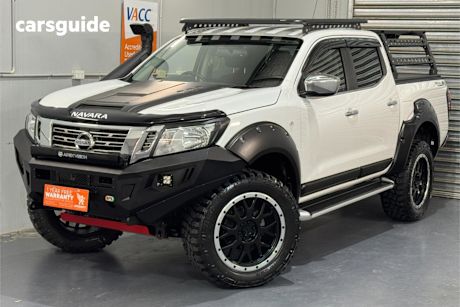 White 2018 Nissan Navara Ute Tray RX 4X4