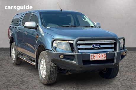Blue 2014 Ford Ranger Dual Cab Utility Xls 3.2 (4X4)