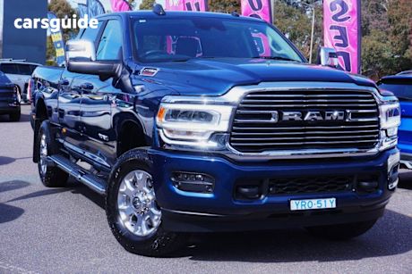 Blue 2024 Ram 2500 Ute Tray Laramie Crew Cab