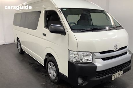 White 2015 Toyota HiAce Bus Commuter