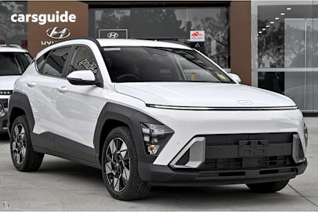 White 2025 Hyundai Kona SUV ELITE F