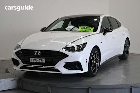 White 2022 Hyundai Sonata Sedan N Line