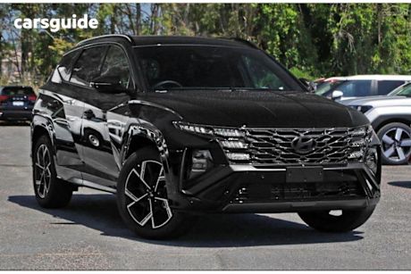 Black 2025 Hyundai Tucson SUV ELITE N LINE F