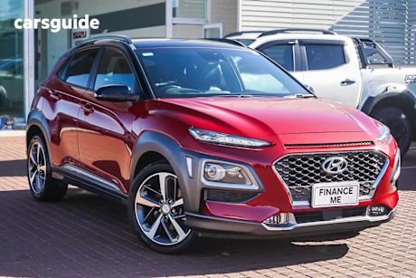 Red 2018 Hyundai Kona Wagon Highlander (Awd)