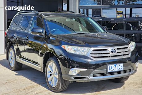 Black 2013 Toyota Kluger SUV ALTITUDE F