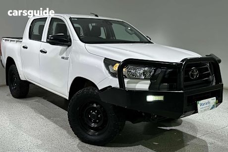 White 2021 Toyota Hilux Ute Tray WORKMATE HI-RIDER R