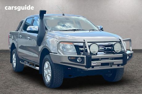 Gold 2014 Ford Ranger Ute Tray XLT 4X4