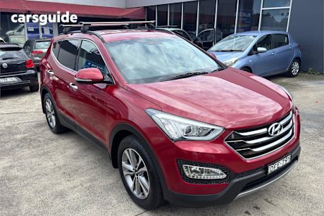 Red 2015 Hyundai Santa FE Wagon Elite Crdi (4X4)