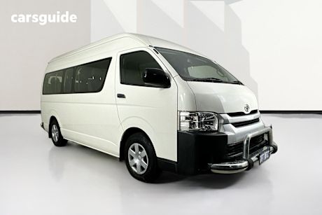 White 2018 Toyota HiAce Bus Commuter