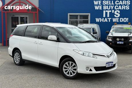 White 2019 Toyota Tarago SUV GLI F