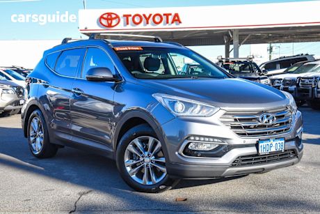 Silver 2017 Hyundai Santa FE Wagon Elite Crdi (4X4)