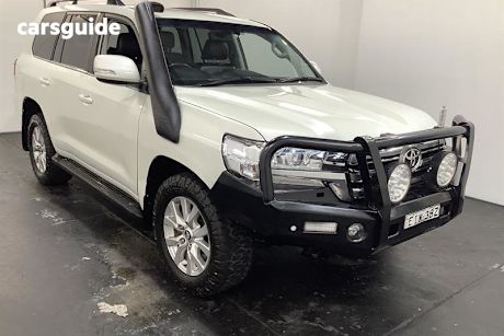 White 2019 Toyota Landcruiser Wagon Lc200 Vx (4X4)
