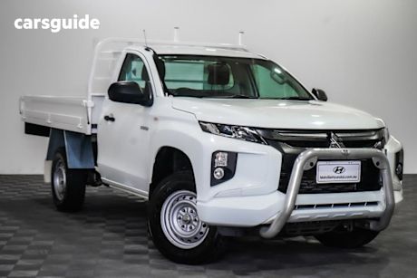 White 2021 Mitsubishi Triton Cab Chassis Glx (4X2)