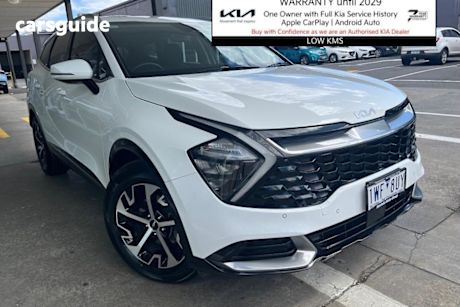 White 2022 Kia Sportage SUV SX 4WD