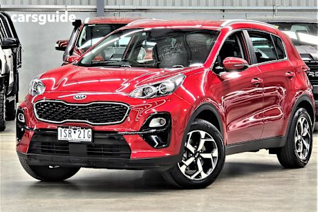 Red 2020 Kia Sportage SUV S F