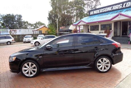 Black 2014 Mitsubishi Lancer Hatch GSR F